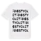 White t-shirt med Ängstycket ordlek t-shirt