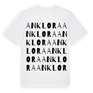 Anklora ordlek t-shirt – ekologisk bomull t-shirt från Pinshirt