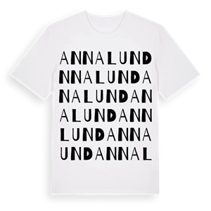 Annalund ordlek t-shirt – ekologisk bomull t-shirt från Pinshirt