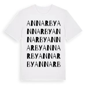 Annarby ordlek t-shirt – ekologisk bomull t-shirt från Pinshirt