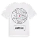 White t-shirt med Annedal t-shirt