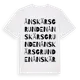 White t-shirt med Ånskärsgrunden ordlek t-shirt