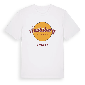 Ånstaberg cirkel t-shirt – ekologisk bomull t-shirt från Pinshirt