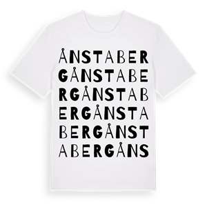 Ånstaberg ordlek t-shirt – ekologisk bomull t-shirt från Pinshirt