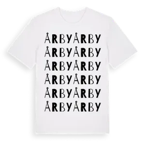Årby ordlek t-shirt – ekologisk bomull t-shirt från Pinshirt