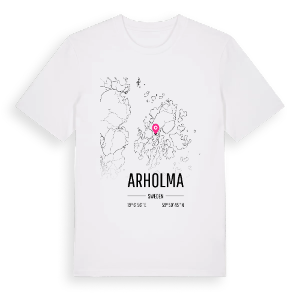 Arholma karta t-shirt – ekologisk bomull t-shirt från Pinshirt