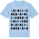 Blue Soul t-shirt med Arholma Nord ordlek t-shirt