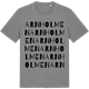 Mid Heather Gray t-shirt med Arnholmen ordlek t-shirt