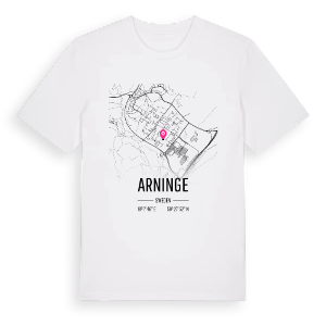 Arninge karta t-shirt – ekologisk bomull t-shirt från Pinshirt