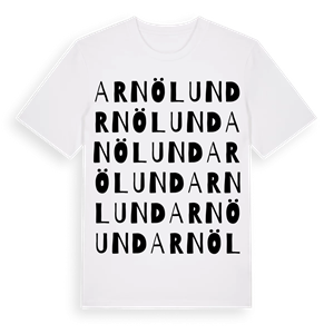 Arnölund ordlek t-shirt – ekologisk bomull t-shirt från Pinshirt