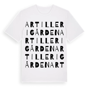 Artillerigården ordlek t-shirt – ekologisk bomull t-shirt från Pinshirt