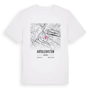 Artilleristen karta t-shirt – ekologisk bomull t-shirt från Pinshirt