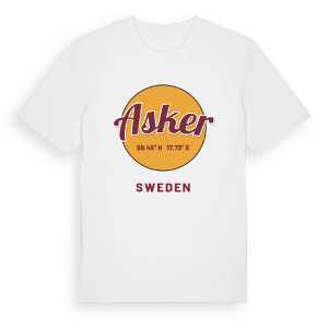 Asker cirkel t-shirt – ekologisk bomull t-shirt från Pinshirt