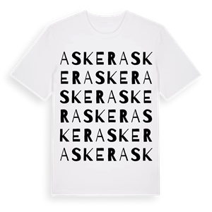 Asker ordlek t-shirt – ekologisk bomull t-shirt från Pinshirt