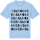 Blue Soul t-shirt med Askholmen ordlek t-shirt