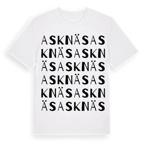 Asknäs ordlek t-shirt – ekologisk bomull t-shirt från Pinshirt