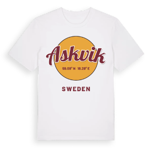 Askvik cirkel t-shirt – ekologisk bomull t-shirt från Pinshirt