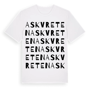Askvreten ordlek t-shirt – ekologisk bomull t-shirt från Pinshirt