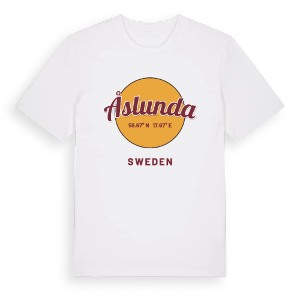 Åslunda cirkel t-shirt – ekologisk bomull t-shirt från Pinshirt