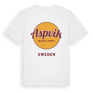 Aspvik cirkel t-shirt – ekologisk bomull t-shirt från Pinshirt