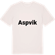 Vintage White t-shirt med Aspvik fetstil t-shirt