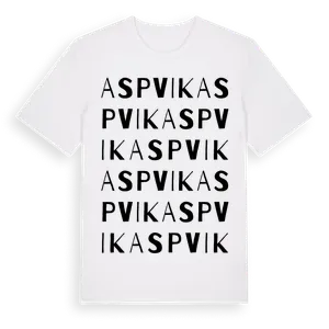 Aspvik ordlek t-shirt – ekologisk bomull t-shirt från Pinshirt