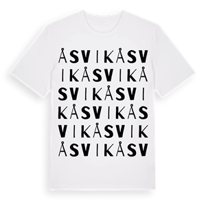 Åsvik ordlek t-shirt – ekologisk bomull t-shirt från Pinshirt
