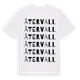 White t-shirt med Återvall ordlek t-shirt
