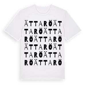 Ättarö ordlek t-shirt – ekologisk bomull t-shirt från Pinshirt