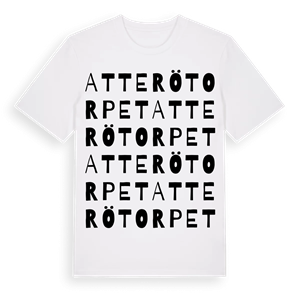 Atterötorpet ordlek t-shirt – ekologisk bomull t-shirt från Pinshirt