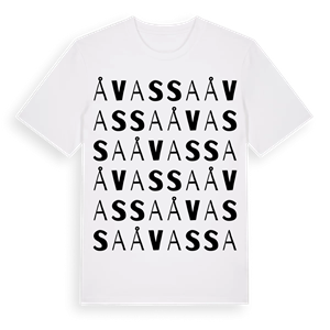 Åvassa ordlek t-shirt – ekologisk bomull t-shirt från Pinshirt