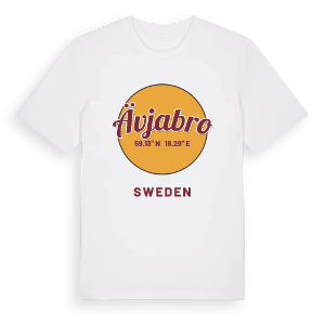Ävjabro cirkel t-shirt – ekologisk bomull t-shirt från Pinshirt