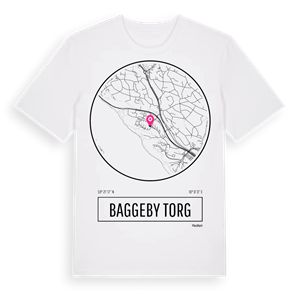 Baggeby torg t-shirt – ekologisk bomull t-shirt från Pinshirt