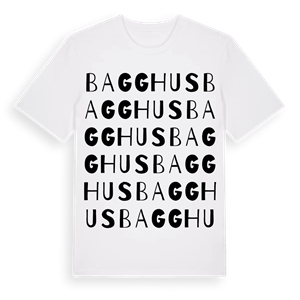 Bagghus ordlek t-shirt – ekologisk bomull t-shirt från Pinshirt