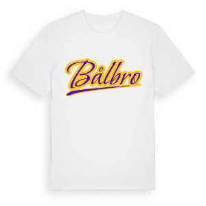 Bålbro baseball t-shirt – ekologisk bomull t-shirt från Pinshirt