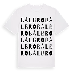 Bålbro ordlek t-shirt – ekologisk bomull t-shirt från Pinshirt