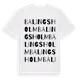 White t-shirt med Balingsholm ordlek t-shirt