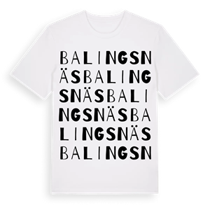 Balingsnäs ordlek t-shirt – ekologisk bomull t-shirt från Pinshirt