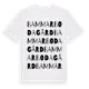 White t-shirt med Bammarboda Gård ordlek t-shirt