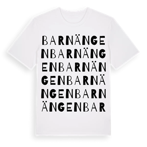Barnängen ordlek t-shirt – ekologisk bomull t-shirt från Pinshirt