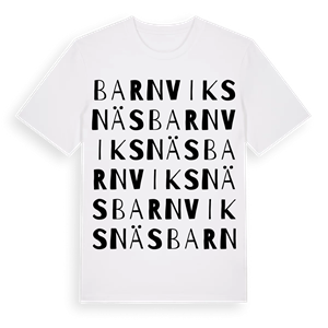 Barnviksnäs ordlek t-shirt – ekologisk bomull t-shirt från Pinshirt