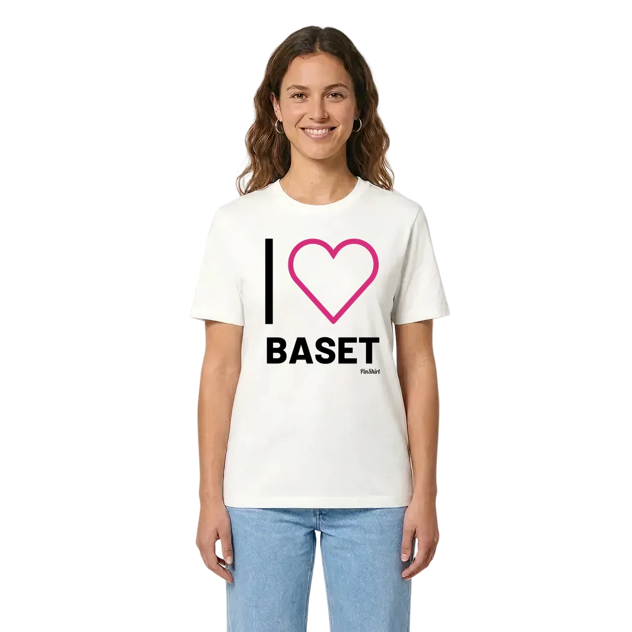 Jag älskar Baset t-shirt stort tryck i miljö
