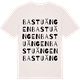 Vintage White t-shirt med Bastuängen ordlek t-shirt