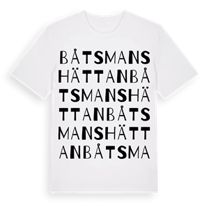 Båtsmanshättan ordlek t-shirt – ekologisk bomull t-shirt från Pinshirt