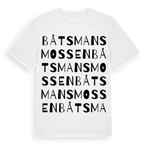 Båtsmansmossen ordlek t-shirt – ekologisk bomull t-shirt från Pinshirt