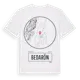 White t-shirt med Bedarön t-shirt