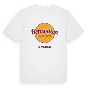 Bensviken cirkel t-shirt – ekologisk bomull t-shirt från Pinshirt
