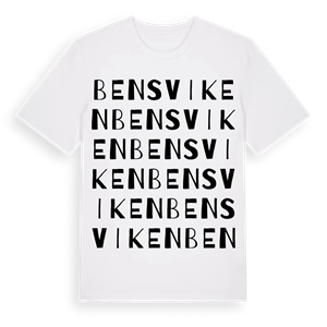 Bensviken ordlek t-shirt – ekologisk bomull t-shirt från Pinshirt