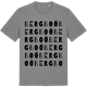 Mid Heather Gray t-shirt med Bergboö ordlek t-shirt