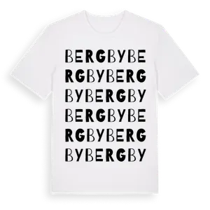 Bergby ordlek t-shirt – ekologisk bomull t-shirt från Pinshirt